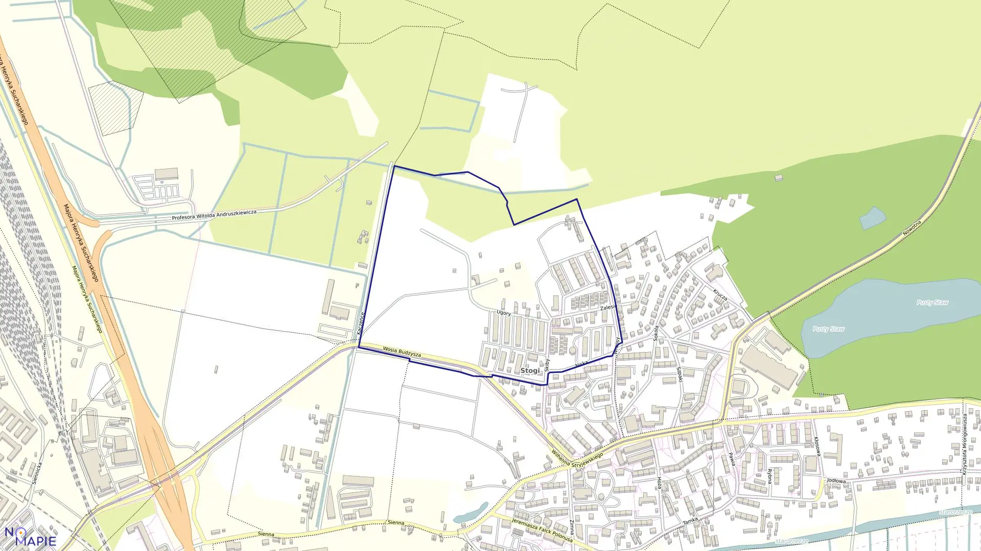 Mapa obrębu 255S w mieście Gdańsk