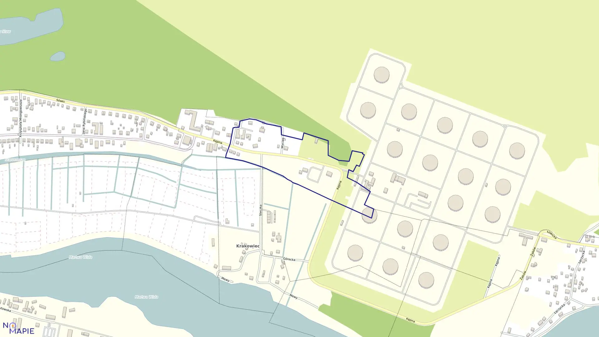 Mapa obrębu 265S w mieście Gdańsk