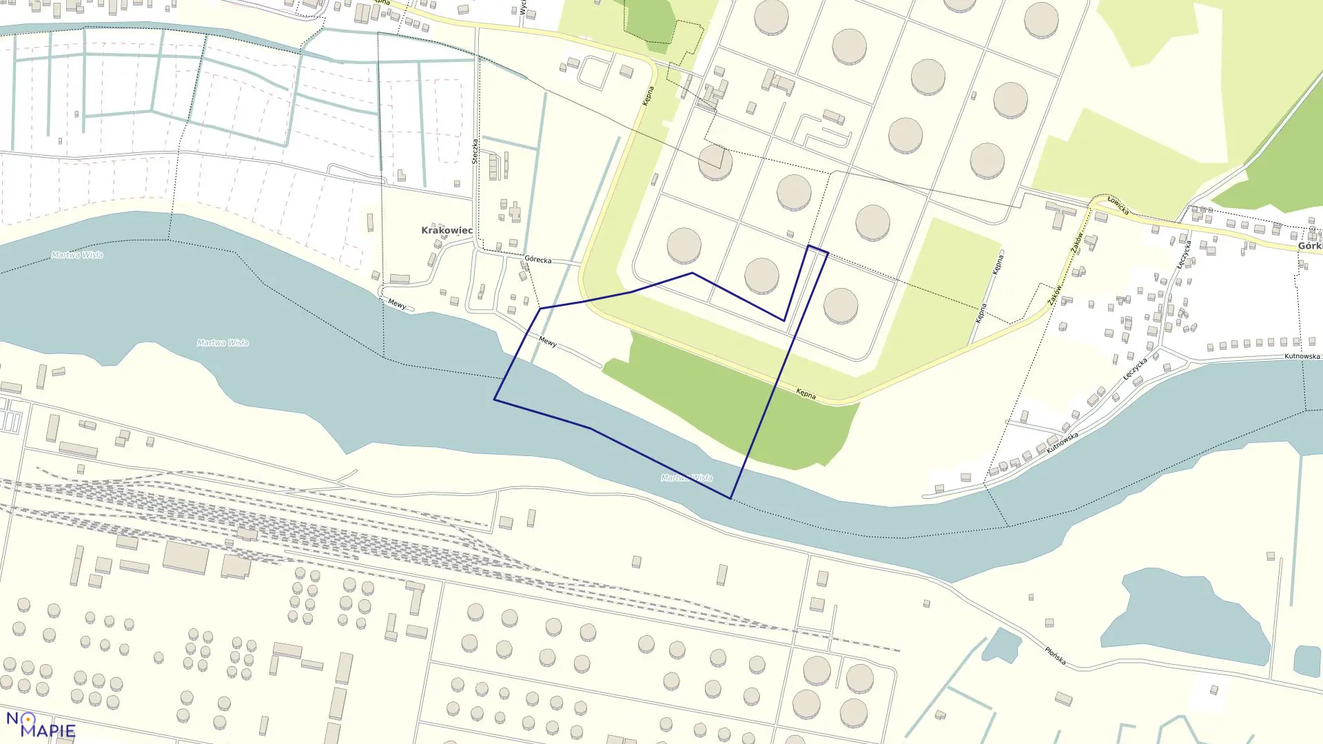 Mapa obrębu 267S w mieście Gdańsk