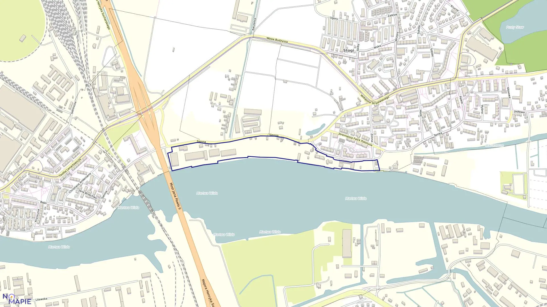 Mapa obrębu 278S w mieście Gdańsk