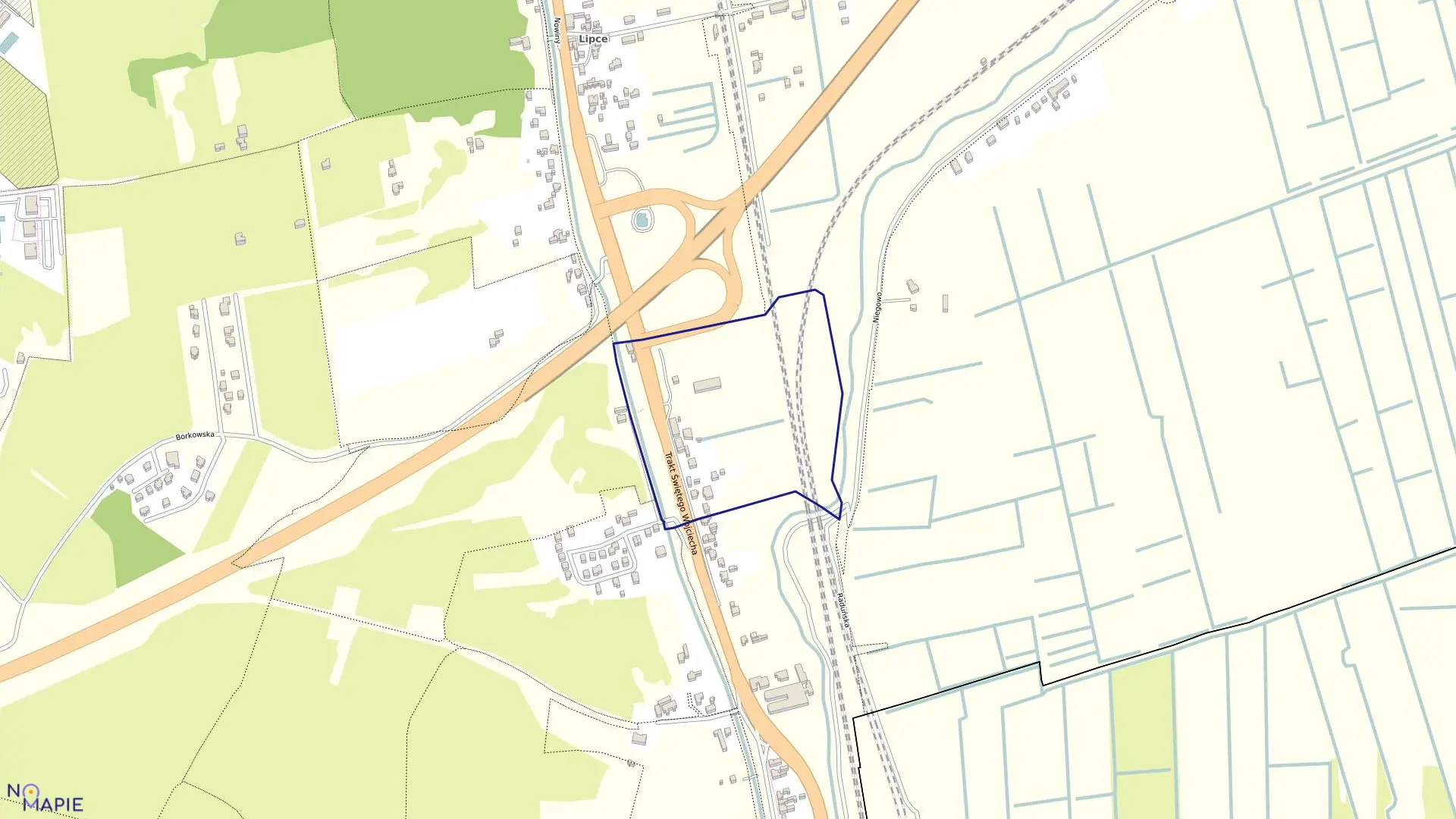 Mapa obrębu 310S w mieście Gdańsk