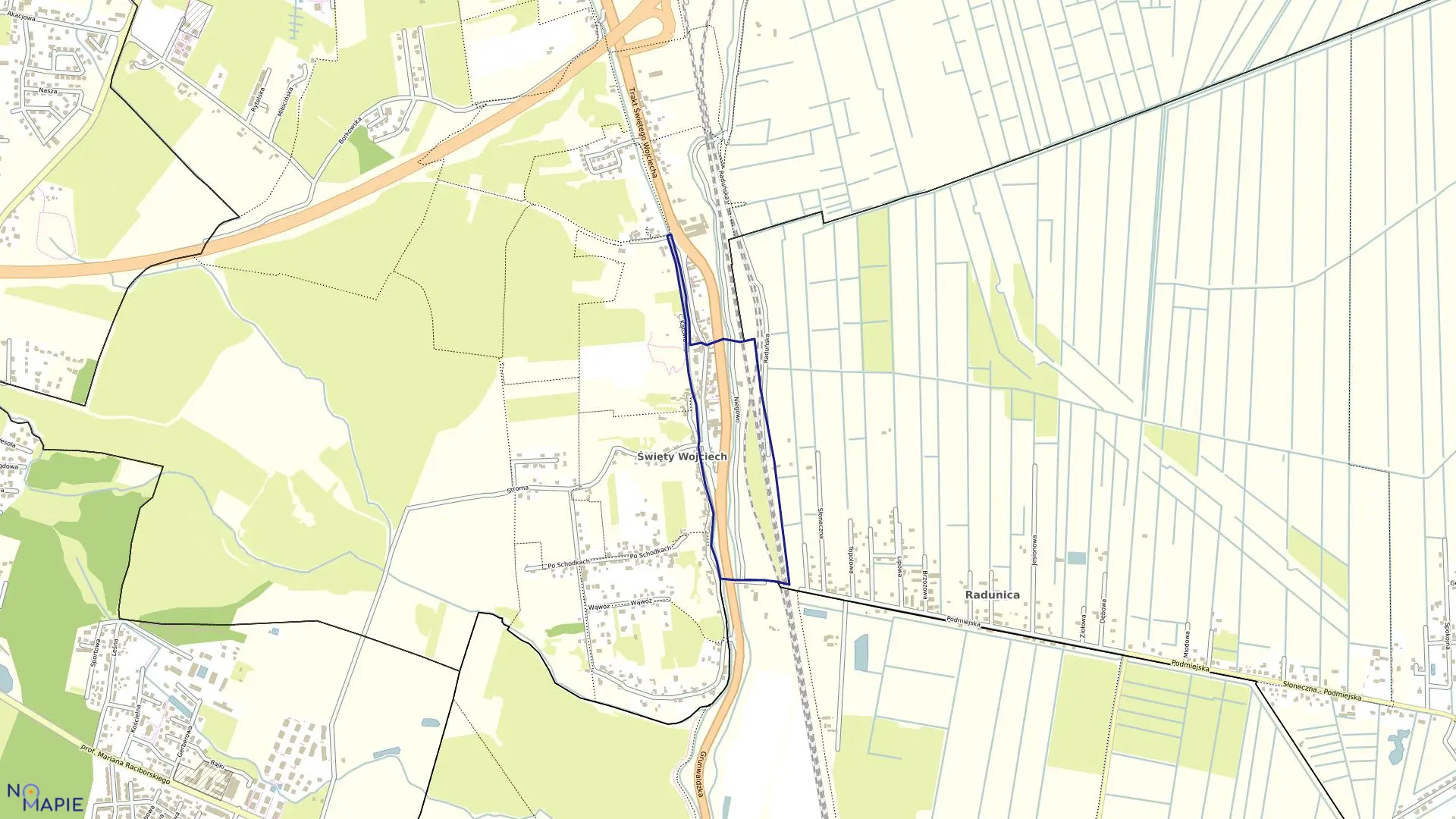 Mapa obrębu 312S w mieście Gdańsk