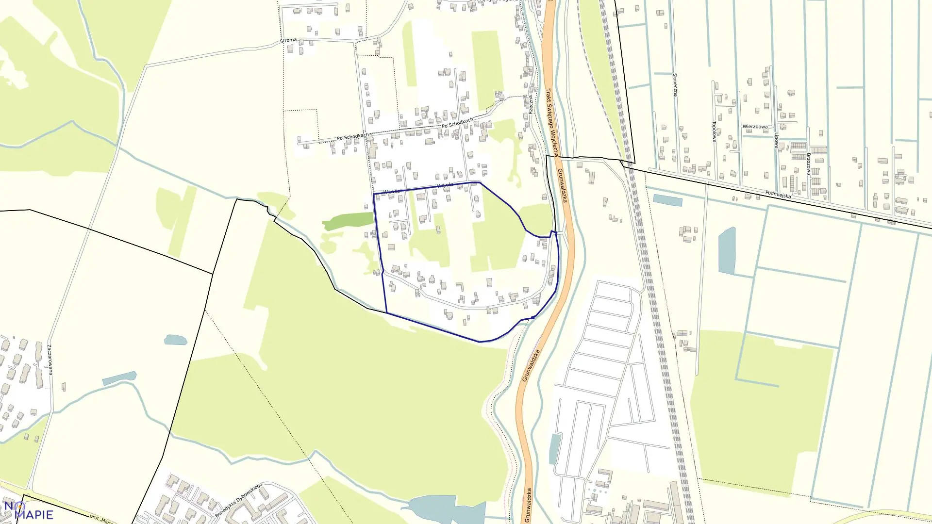 Mapa obrębu 313S w mieście Gdańsk