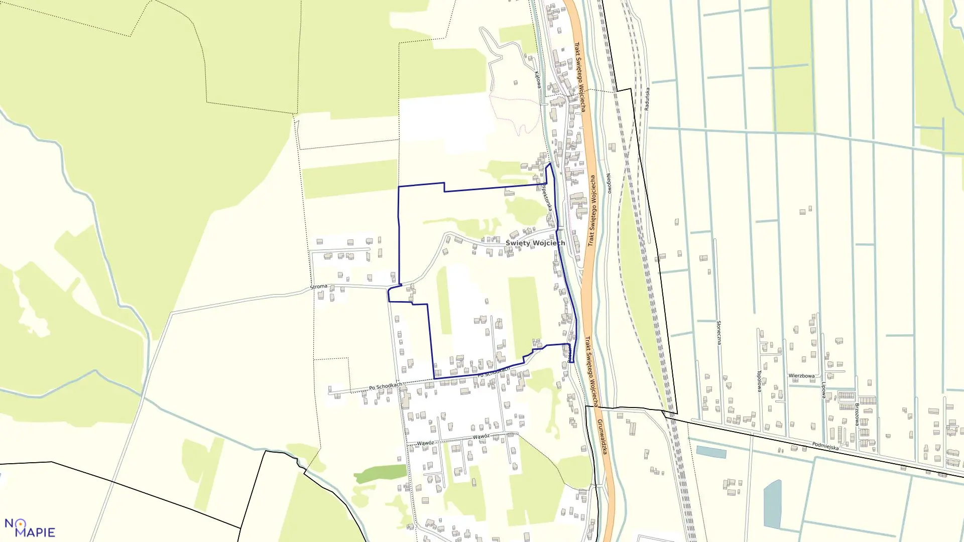 Mapa obrębu 314S w mieście Gdańsk