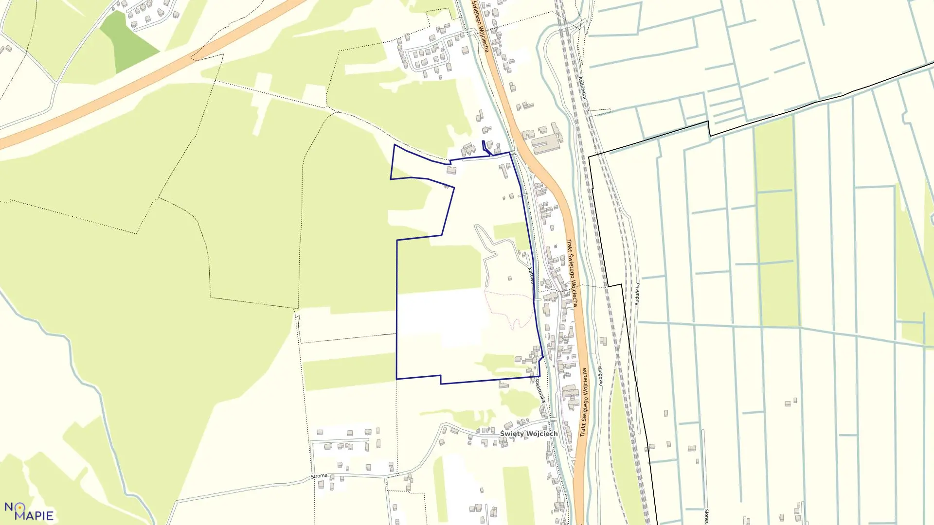 Mapa obrębu 315S w mieście Gdańsk