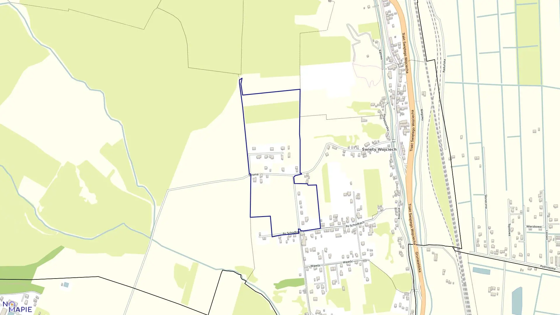 Mapa obrębu 319S w mieście Gdańsk